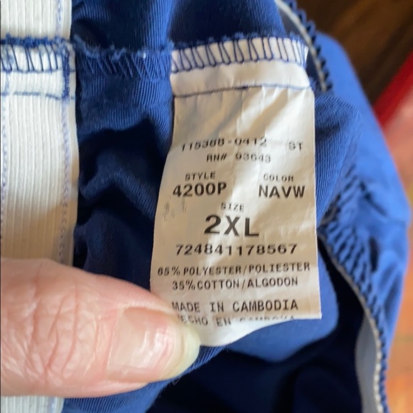 Cherokee Blue Scrub Pants - Picture 4 of 6